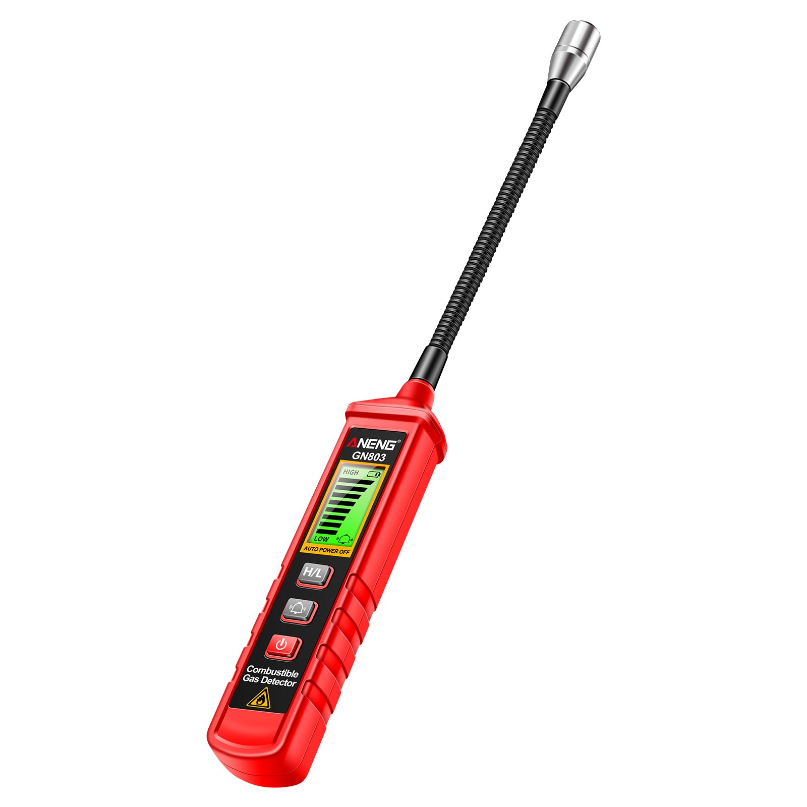 ANENG GN803 Combustible Gas Detector with Indicator Screen, Flexible Hose Methane Tester ANENG GN803 Combustible Gas Detector with Indicator Screen, Flexible Hose Methane Tester